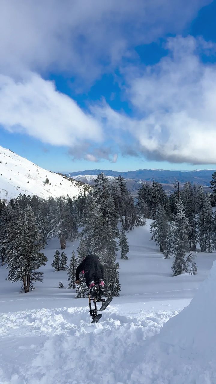 Daniel Behar backflipping a ski bike, frame 14 of 16